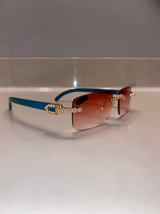 Made to order: Iced out moissanite Sunglasses