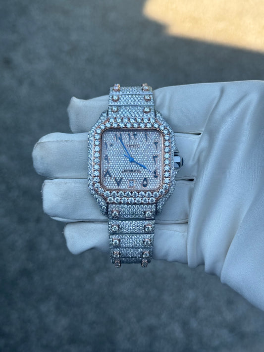 Custom Moissanite watch