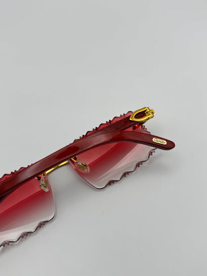 Red Wood Glasses