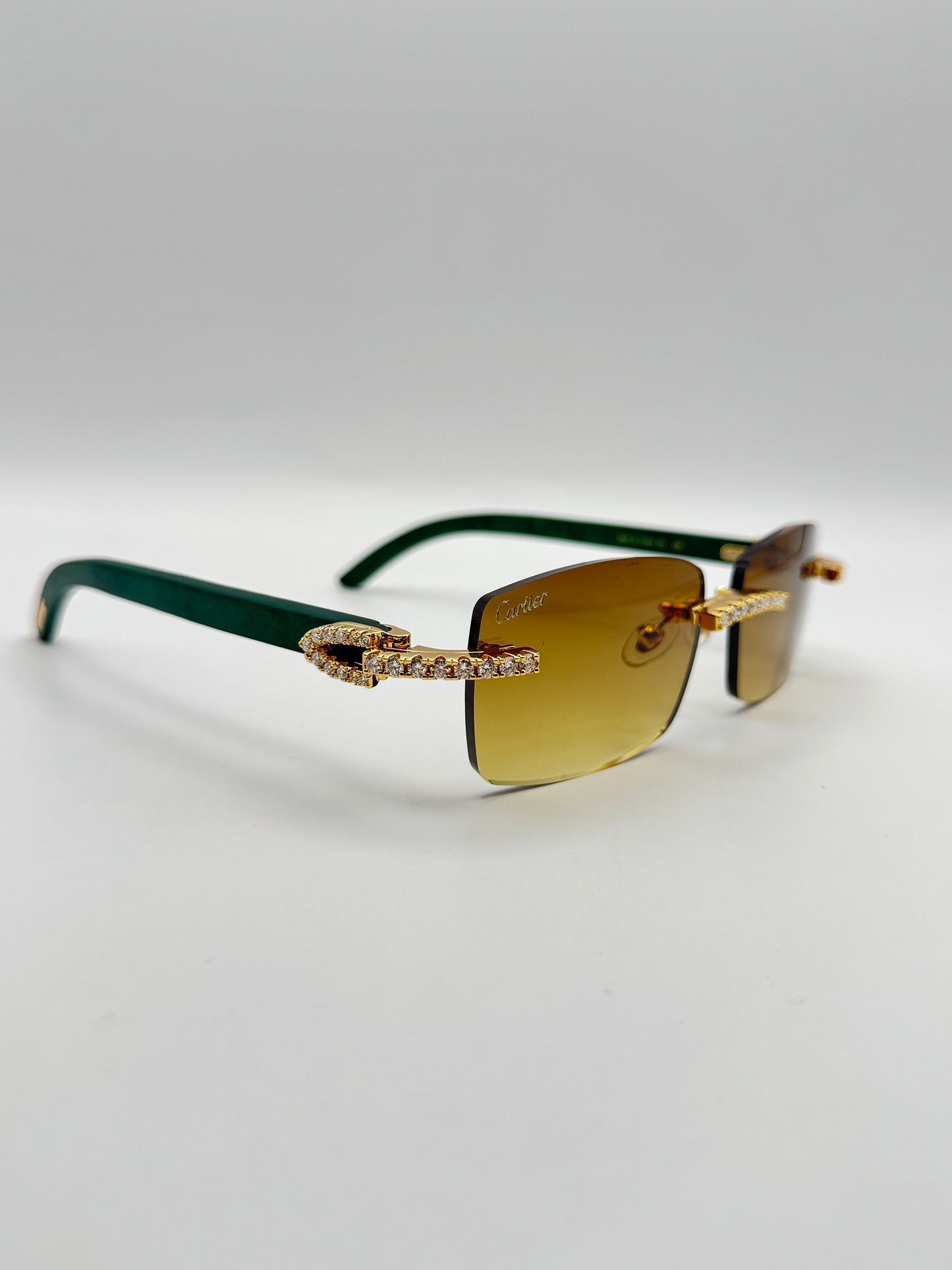 Moissanite Green wood Sunglasses