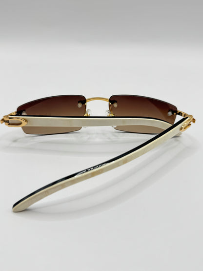 White buff Sunglasses 54mm