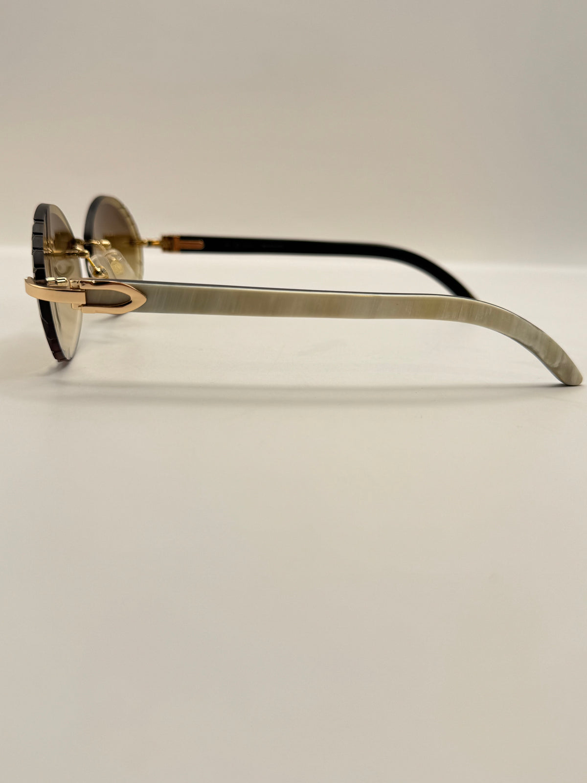 Retro White buff Sunglasses 54mm