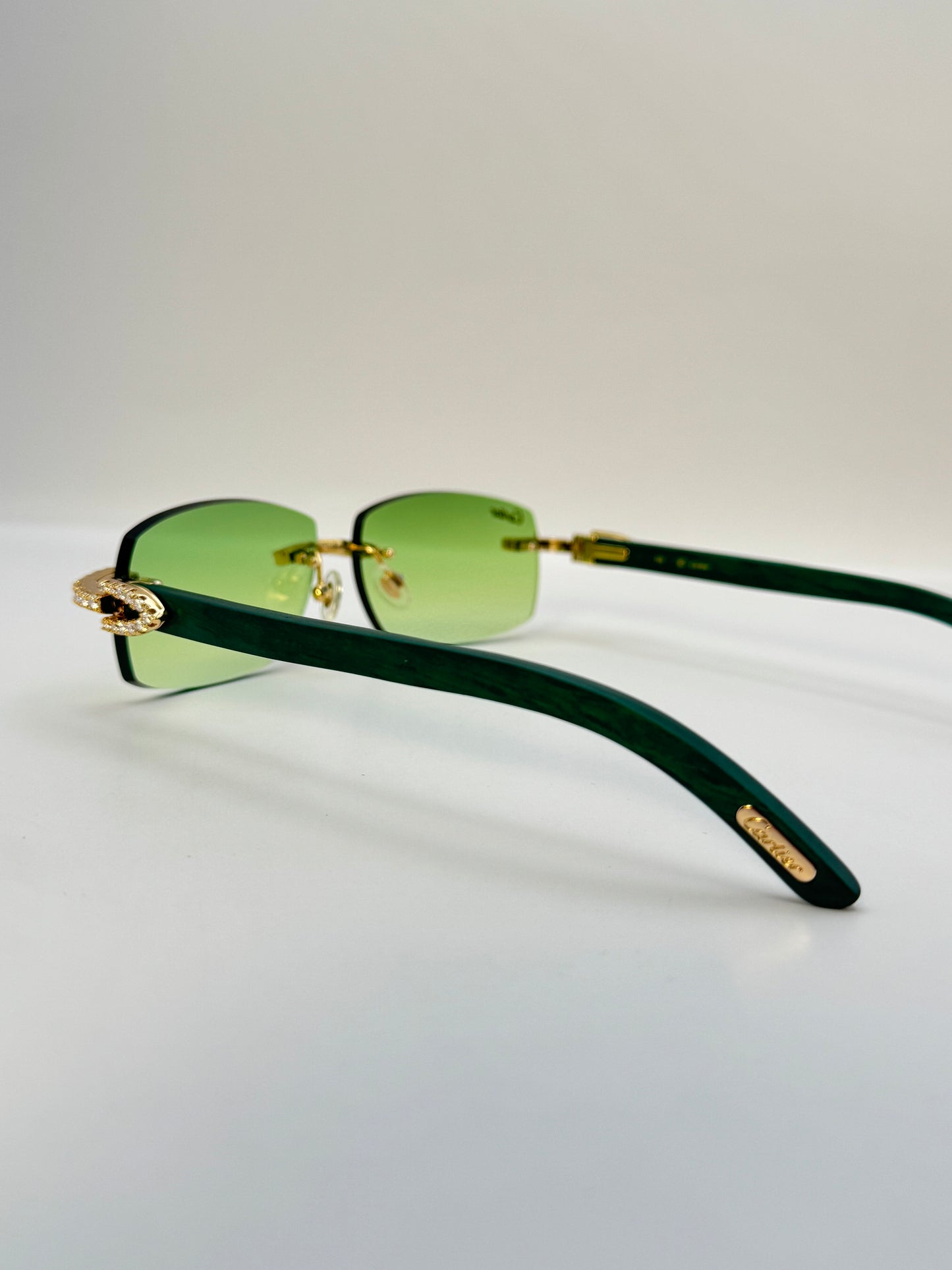 Moissanite Green wood Sunglasses