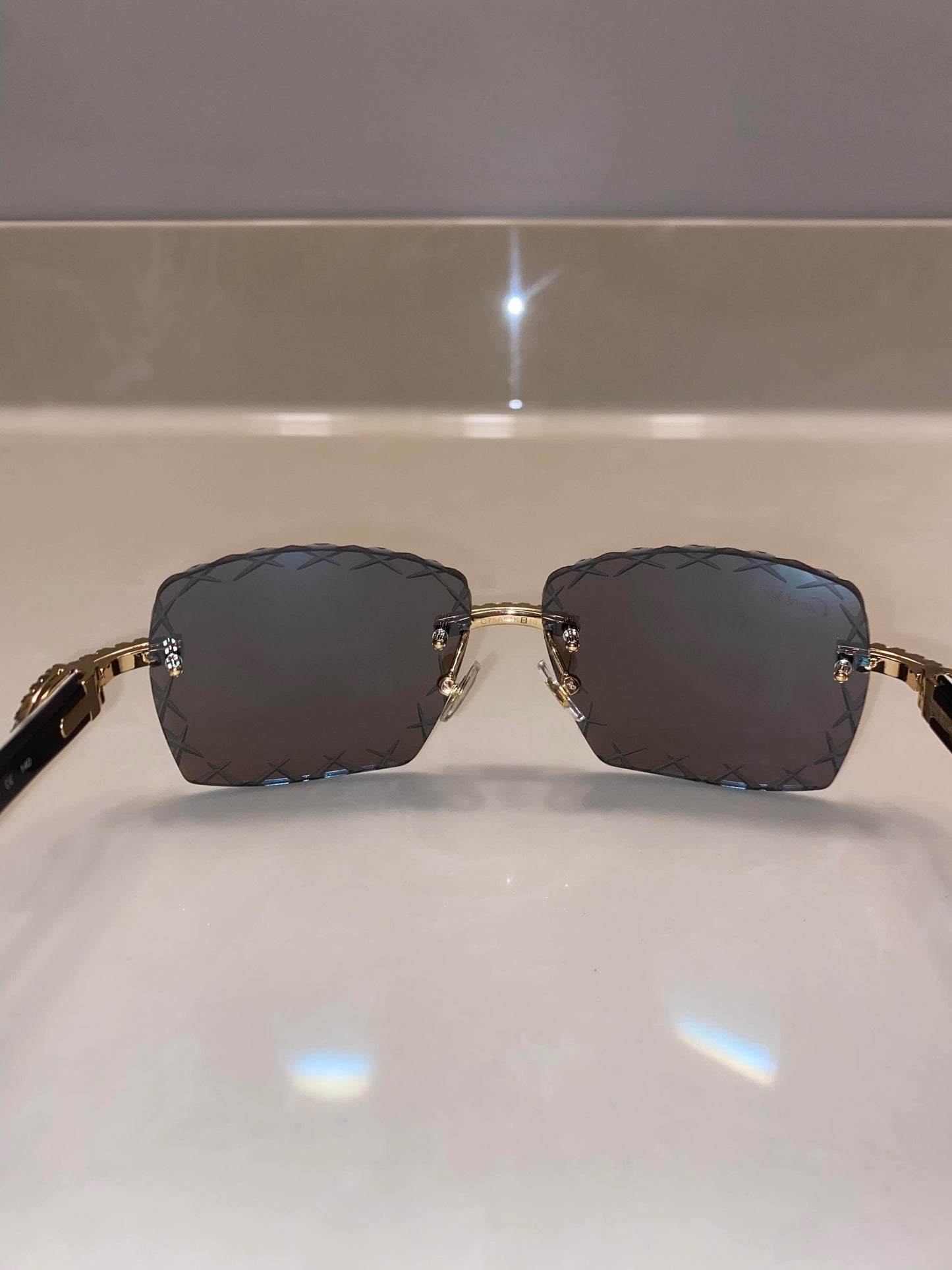 Custom moissanite mirror white buffs