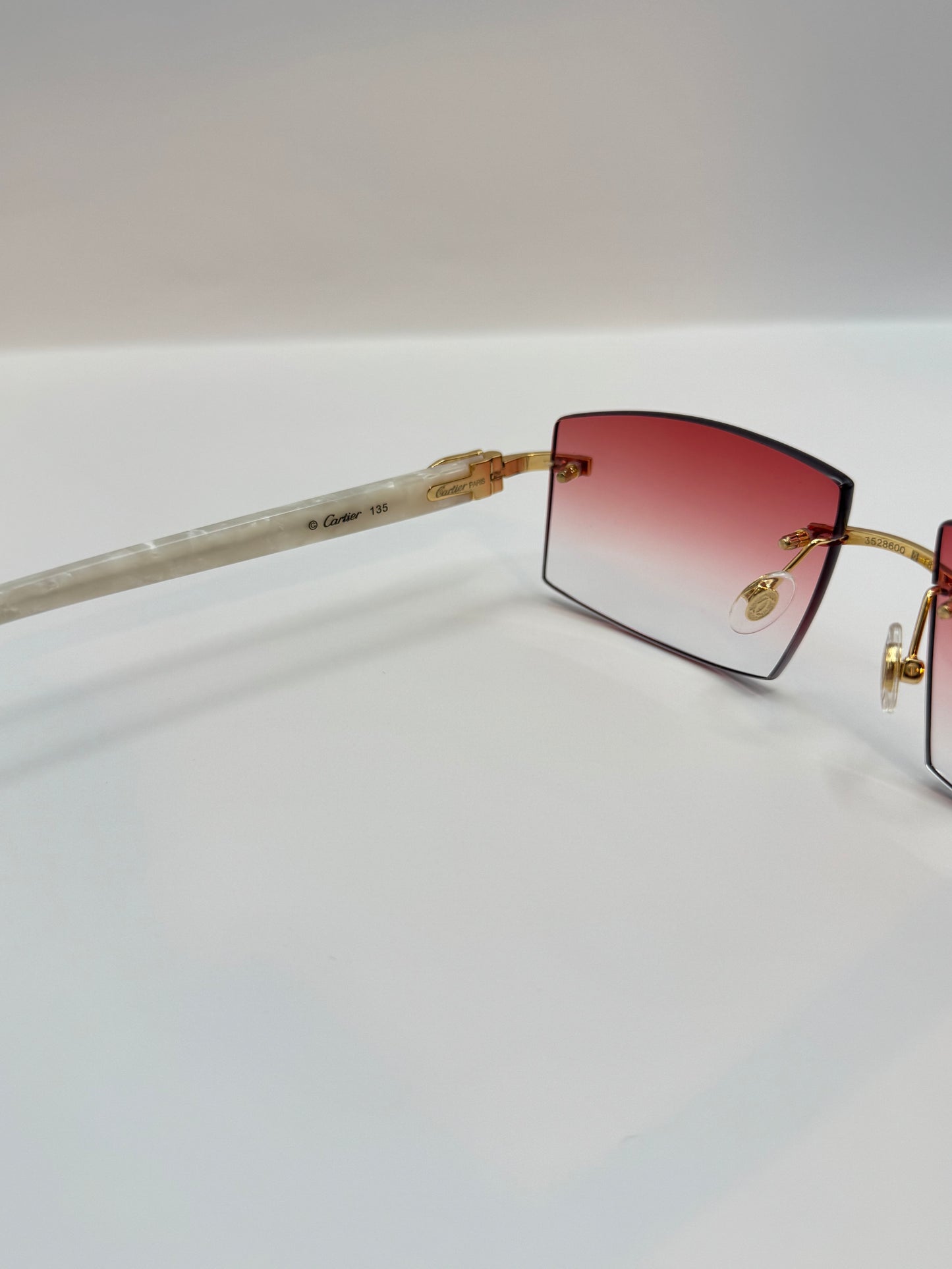 White acetate sunglasses