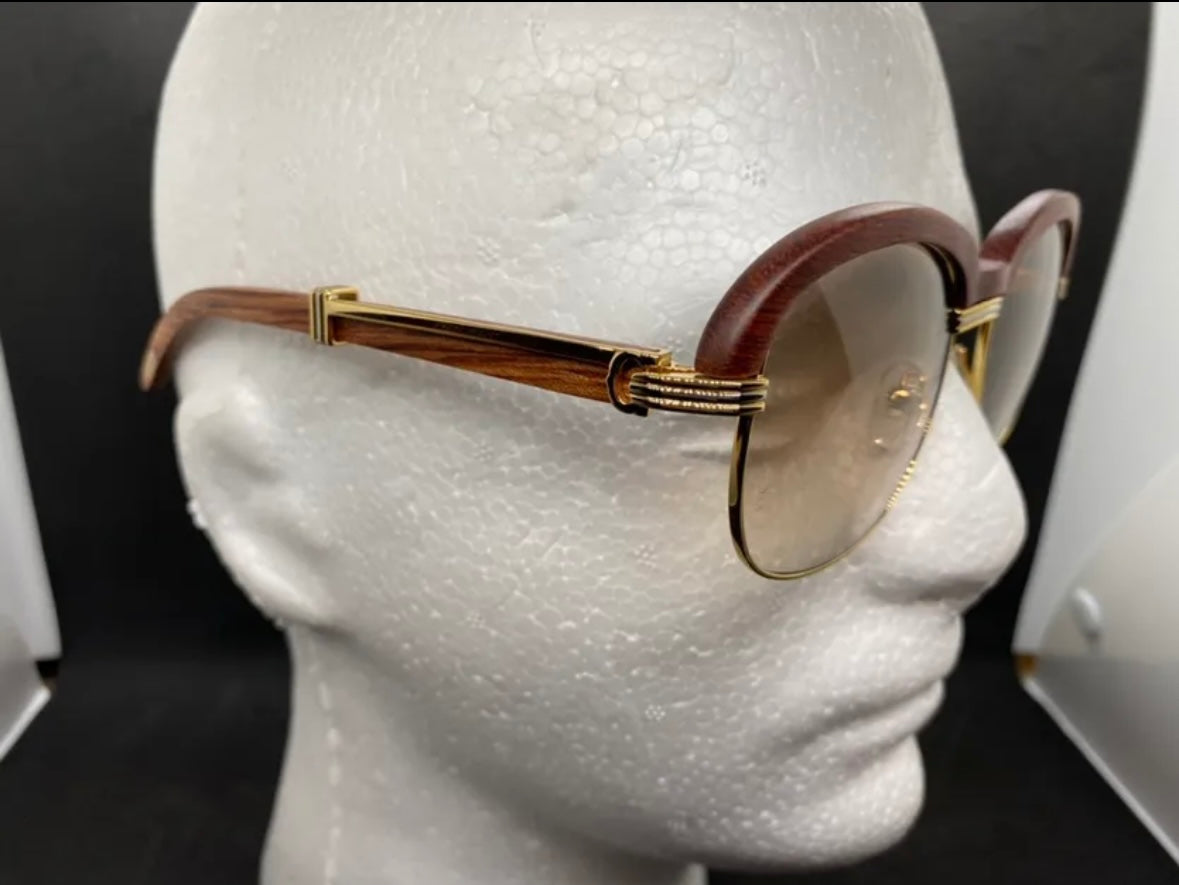 Retro wood Sunglasses