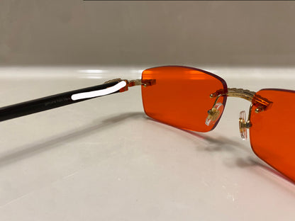 Iced out moissanite Rimless Sunglasses