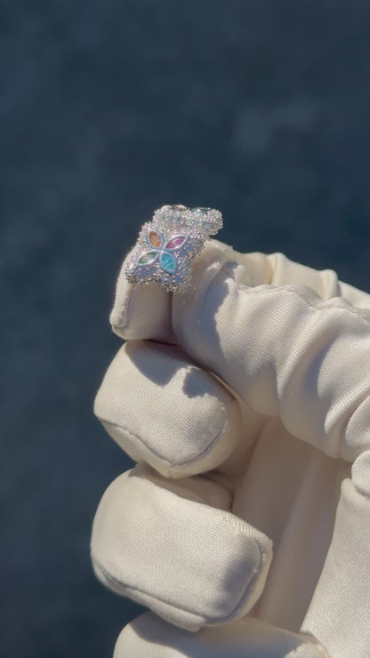 Moissanite flower Earrings