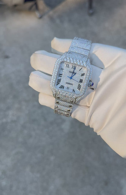 Custom Moissanite watch