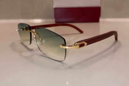 Rimless buffs Sunglasses Wood style