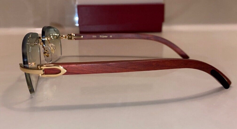 Rimless buffs Sunglasses Wood style