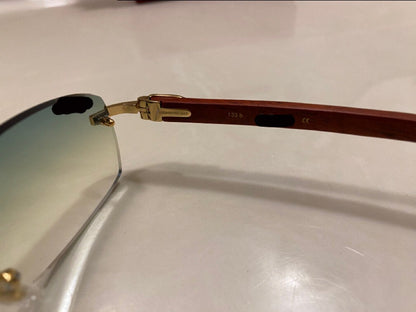 Rimless buffs Sunglasses Wood style