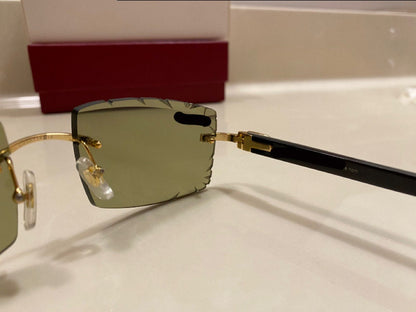 Rimless buffs Sunglasses Mirror style